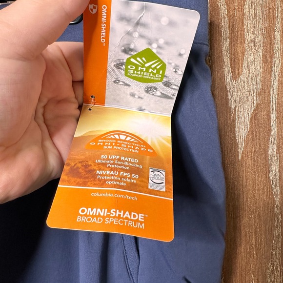 NWT Columbia Leslie Fall Pant Women XXL Regular Nocturnal Blue Omni Shade UPF 50 - Picture 3 of 8